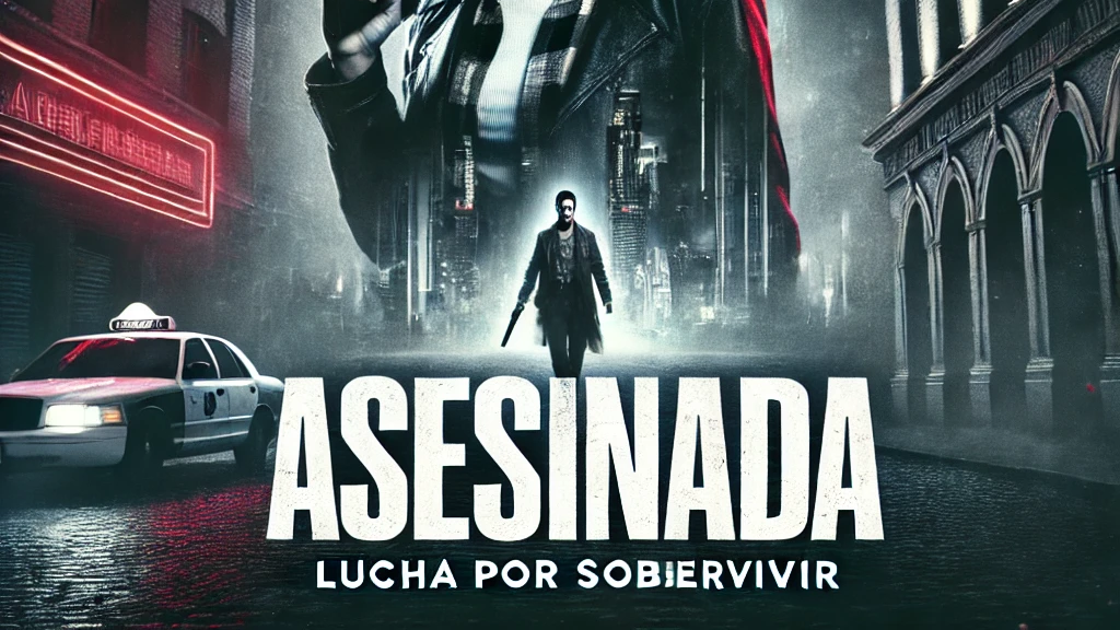 Cartel cinematográfico de Asesinada acción y suspenso urbano